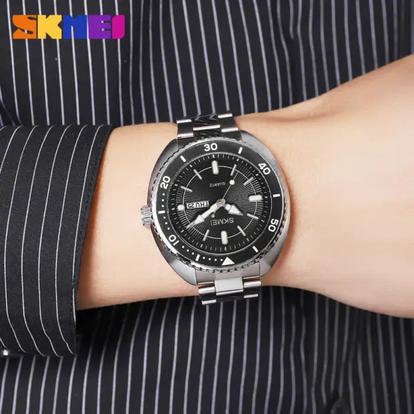 SKMEI 2256 Minimalist Steel Quartz Watch SKMEI 2256 Relógio Minimalista de Quartzo em Aço – foto 6
