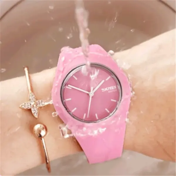 SKMEI 9068 Slim Silicone Watch SKMEI 9068 Relógio Fino com Pulseira de Silicone – foto 5