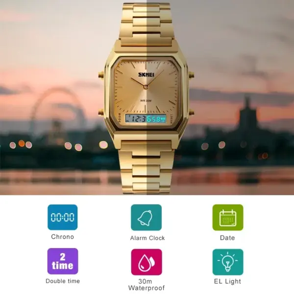 SKMEI 1220 Dual-Time Digital Sport Watch SKMEI 1220 Relógio Esportivo Digital com Hora Dupla – foto 5