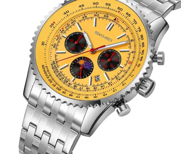 SKMEI 9348 Moon Phase Chronograph Watch