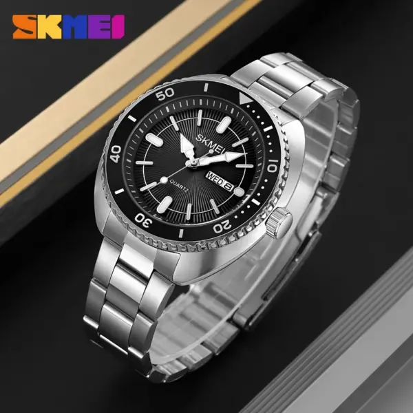 SKMEI 2256 Minimalist Steel Quartz Watch SKMEI 2256 Relógio Minimalista de Quartzo em Aço – foto 5