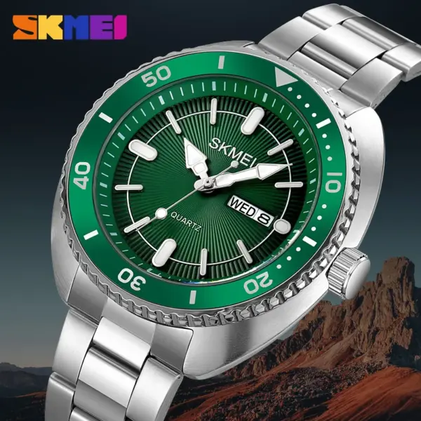 SKMEI 2256 Minimalist Steel Quartz Watch SKMEI 2256 Relógio Minimalista de Quartzo em Aço – foto 4