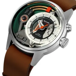 SKMEI 2333 Genuine-Leather Business Watch