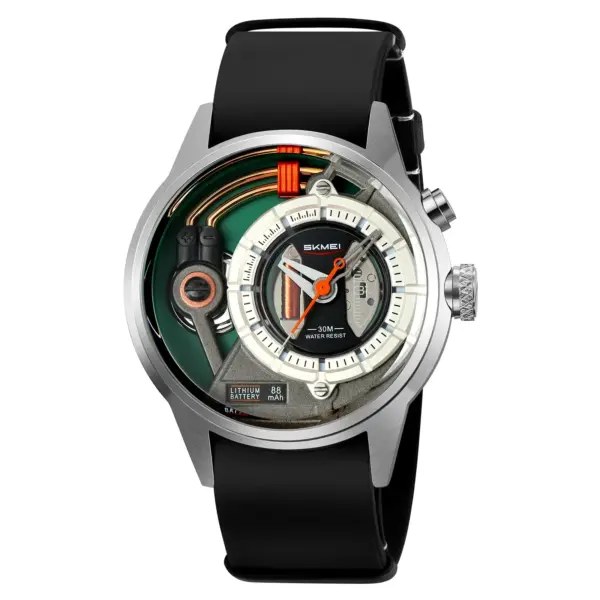 SKMEI 2333 Genuine-Leather Business Watch – photo 4