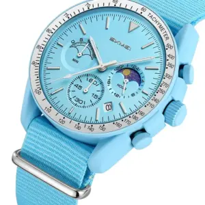 SKMEI 9392 Nylon-Strap Chronograph Watch