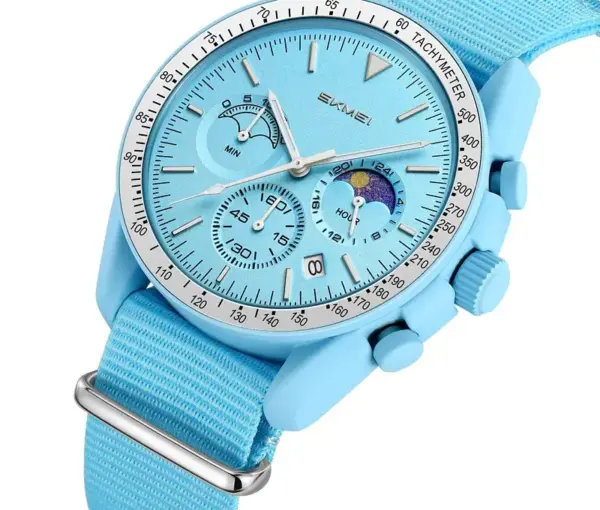 SKMEI 9392 Nylon-Strap Chronograph Watch