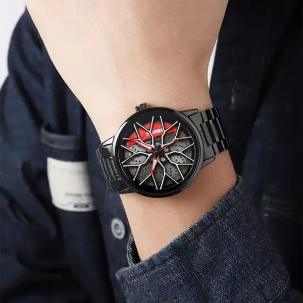 SKMEI 1787 Racing Wheel Dial Quartz Watch SKMEI 1787 Relógio de Quartzo com Mostrador de Roda – foto 3