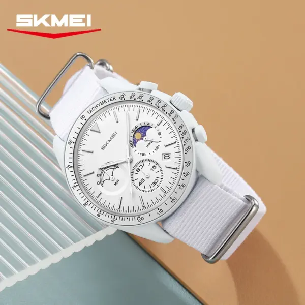 SKMEI 9392 Relógio Cronógrafo com Pulseira de Nylon – foto 6