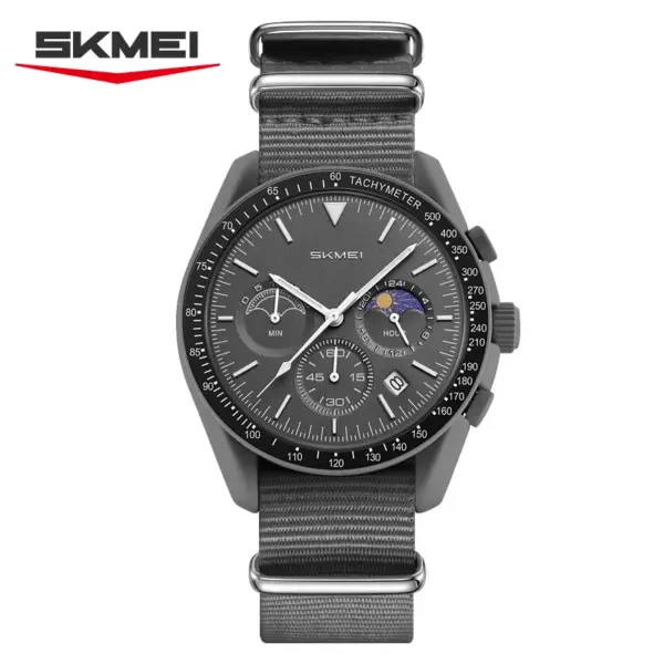 SKMEI 9392 Relógio Cronógrafo com Pulseira de Nylon – foto 2