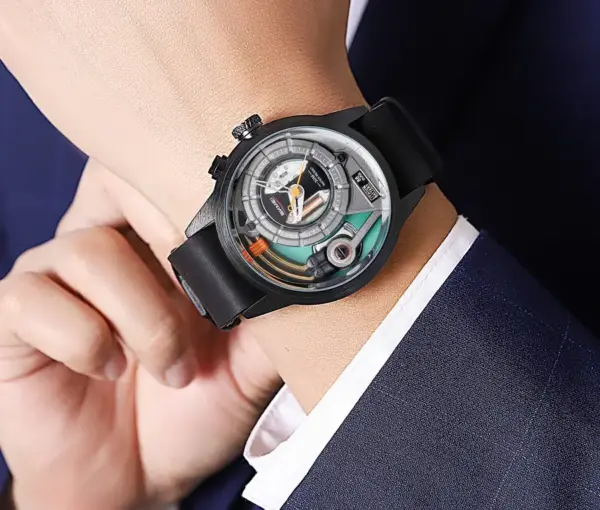 SKMEI 2333 Genuine-Leather Business Watch SKMEI 2333 Genuine-Leather Business Watch – photo 3