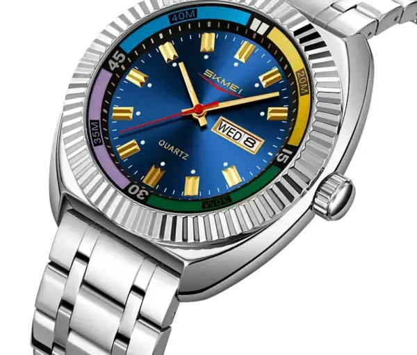 SKMEI 9353 Classic Steel Quartz Watch