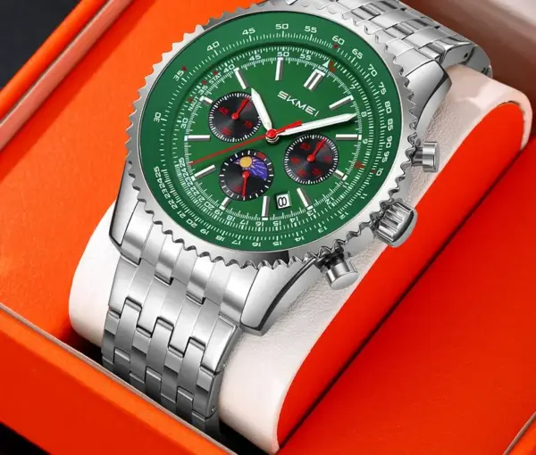 SKMEI 9348 Moon Phase Chronograph Watch SKMEI 9348 Moon Phase Chronograph Watch – photo 6
