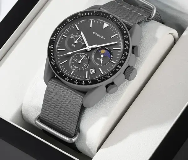 SKMEI 9392 Nylon-Strap Chronograph Watch SKMEI 9392 Nylon-Strap Chronograph Watch – photo 7