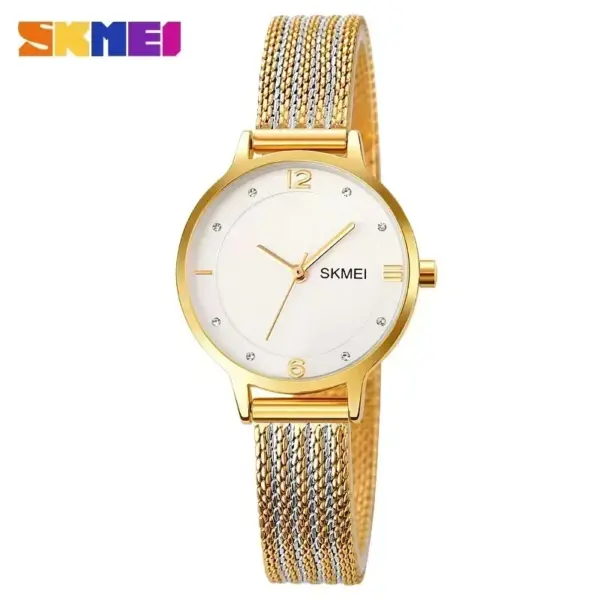 SKMEI 1874 Relógio Minimalista com Pulseira de Aço – foto 2