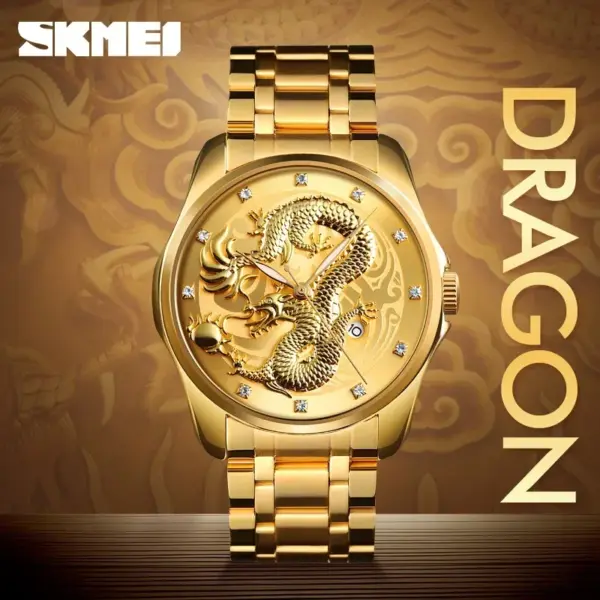 SKMEI 9193 Dragon Dial Steel Watch SKMEI 9193 Dragon Dial Steel Watch – photo 4