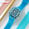 SKMEI 2606 Translucent Chronograph Watch – photo 4