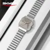 SKMEI 9393 Geometric Dial Steel Watch SKMEI 9393 Geometric Dial Steel Watch – photo 2