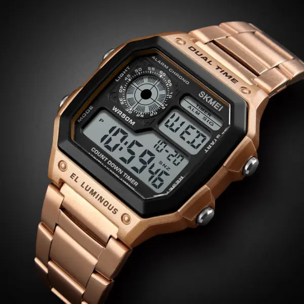 SKMEI 1335 Retro Square Digital Watch SKMEI 1335 Retro Square Digital Watch – photo 3