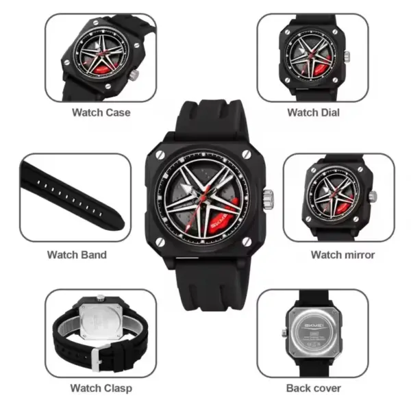SKMEI 2362 SKMEI 2362 Wheel Dial Silicone Watch – photo 6