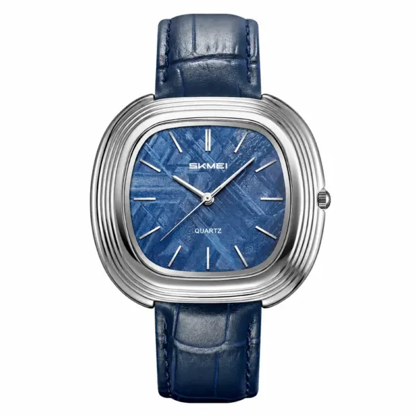 SKMEI 2731 Sculpted Case Leather Watch
