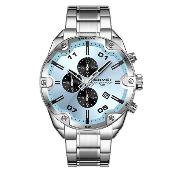 SKMEI 9387 Steel Chronograph Watch