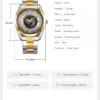 SKMEI 9399 SKMEI 9399 Automatic Steel Bracelet Watch – photo 9